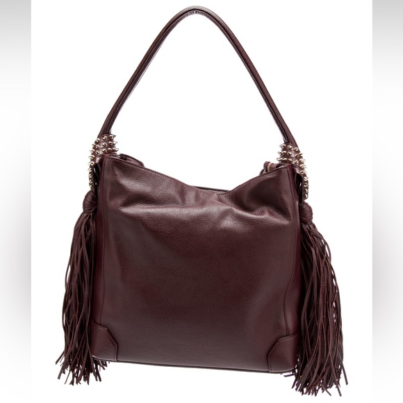 EUC Christian Louboutin Eloise Hobo Shoulder, Maroon Color - Picture 3 of 16